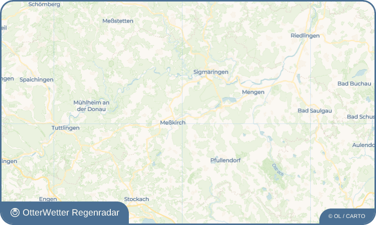 OtterWetter Regenradar-Widget Menningen