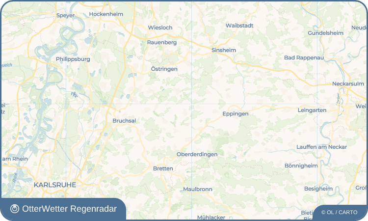 OtterWetter Regenradar-Widget Menzingen