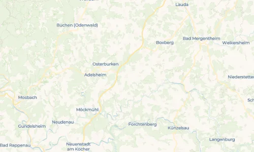 Regenradar Vorschaubild - Aktuelle Niederschläge in Merchingen und Umgebung