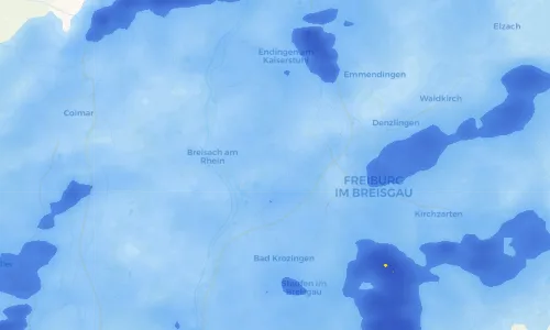 Regenradar Vorschaubild - Aktuelle Niederschläge in Merdingen und Umgebung