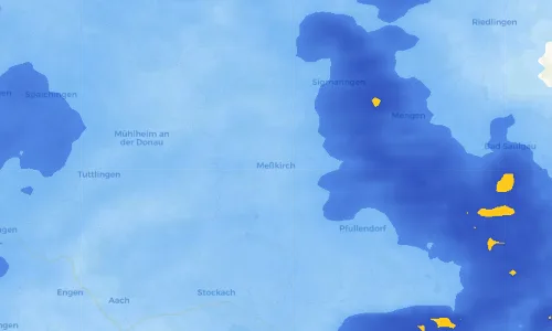 Regenradar Vorschaubild - Aktuelle Niederschläge in Meßkirch und Umgebung