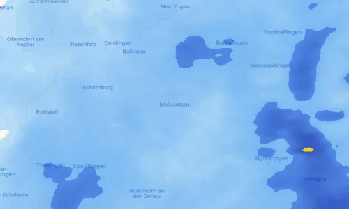 Regenradar Vorschaubild - Aktuelle Niederschläge in Meßstetten und Umgebung