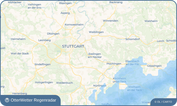 OtterWetter Regenradar-Widget Mettingen