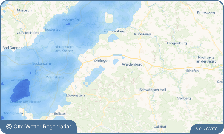 OtterWetter Regenradar-Widget Michelbach am Wald