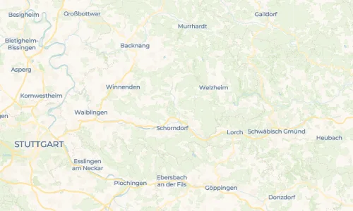 Regenradar Vorschaubild - Aktuelle Niederschläge in Miedelsbach und Umgebung