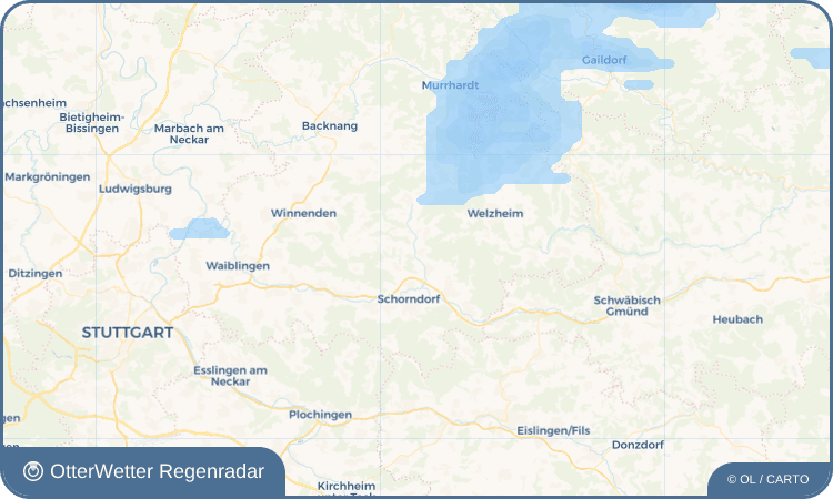 OtterWetter Regenradar-Widget Miedelsbach