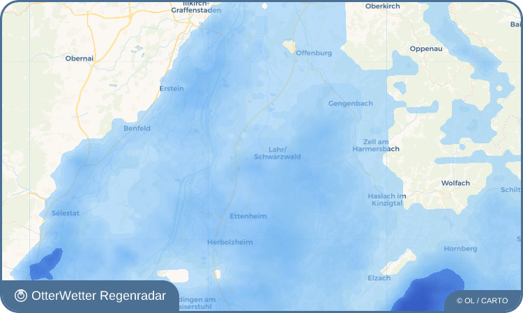 OtterWetter Regenradar-Widget Mietersheim