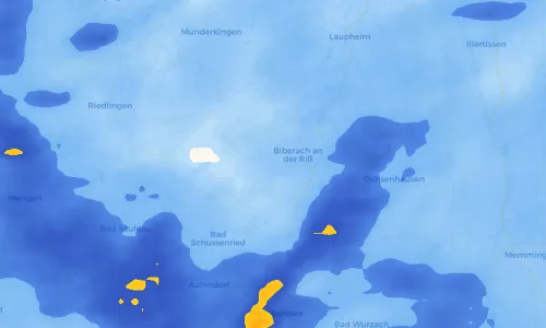 Regenradar Vorschaubild - Aktuelle Niederschläge in Mittelbiberach und Umgebung