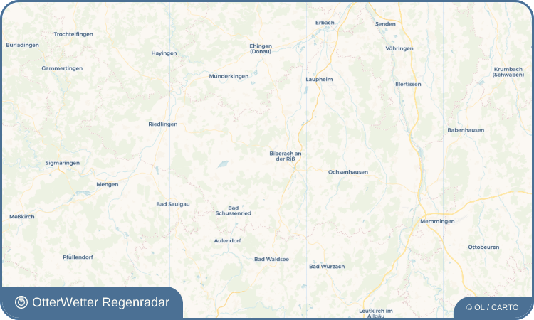 Widget-Vorschau für Mittelbiberach Wetter-Widget-Vorschau mit Vorhersagedaten für Mittelbiberach