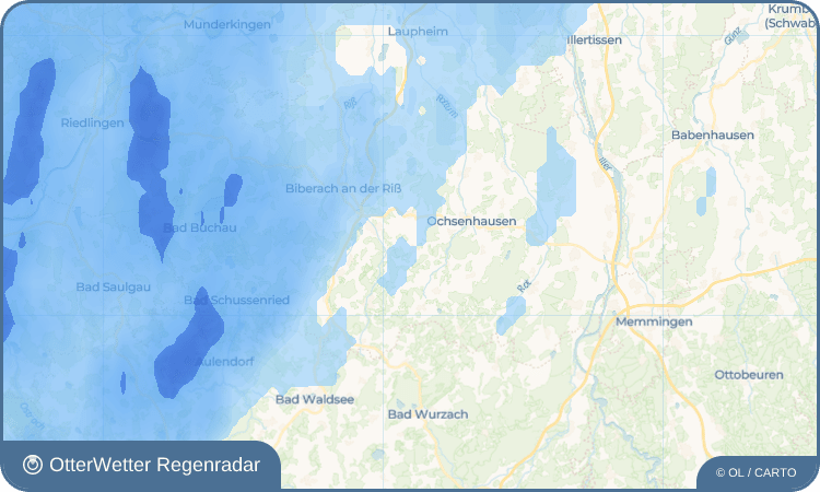 Widget-Vorschau für Mittelbuch Wetter-Widget-Vorschau mit Vorhersagedaten für Mittelbuch