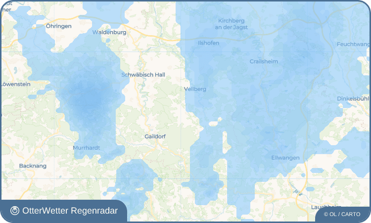 OtterWetter Regenradar-Widget Mittelfischach