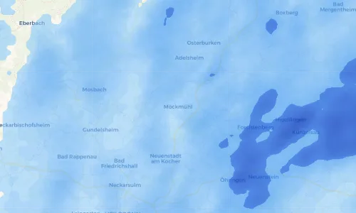 Regenradar Vorschaubild - Aktuelle Niederschläge in Möckmühl und Umgebung