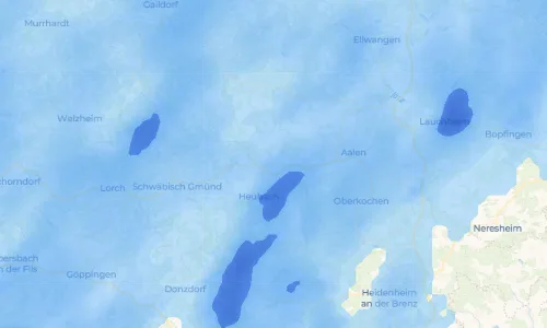 Regenradar Vorschaubild - Aktuelle Niederschläge in Mögglingen und Umgebung