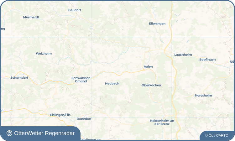 OtterWetter Regenradar-Widget Mögglingen