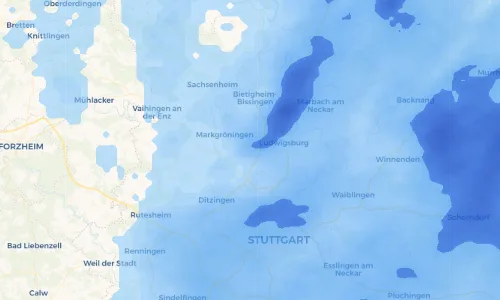 Regenradar Vorschaubild - Aktuelle Niederschläge in Möglingen und Umgebung