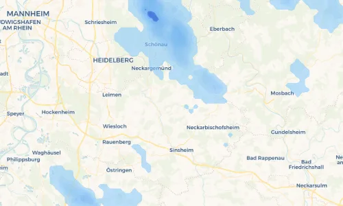 Regenradar Vorschaubild - Aktuelle Niederschläge in Mönchzell und Umgebung