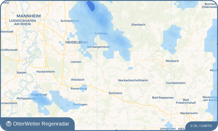 Widget-Vorschau für Mönchzell Wetter-Widget-Vorschau mit Vorhersagedaten für Mönchzell