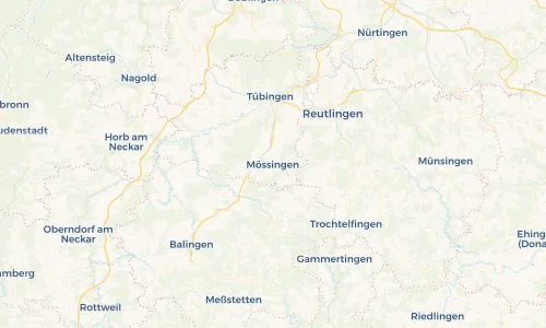 Regenradar Vorschaubild - Aktuelle Niederschläge in Mössingen und Umgebung