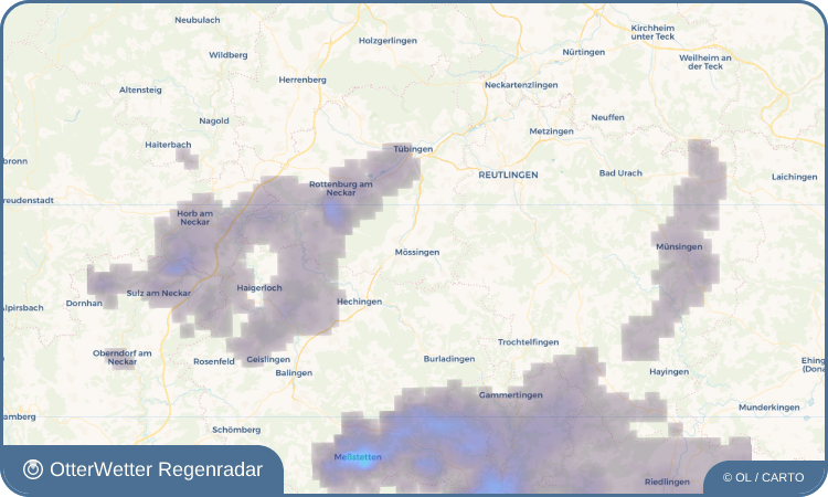 OtterWetter Regenradar-Widget Mössingen