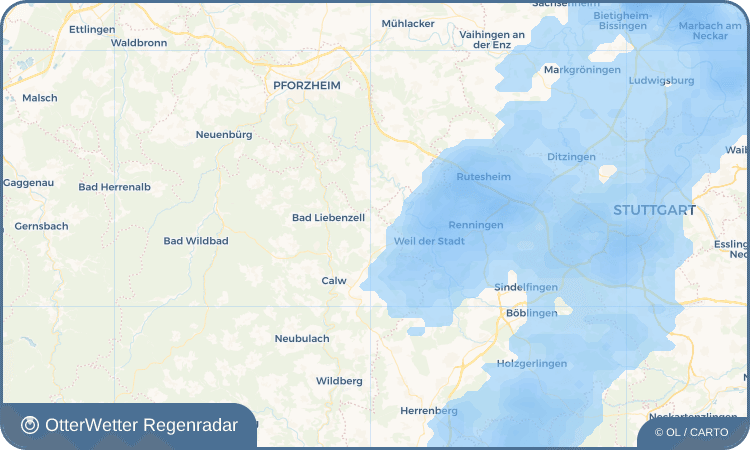 Widget-Vorschau für Möttlingen Wetter-Widget-Vorschau mit Vorhersagedaten für Möttlingen