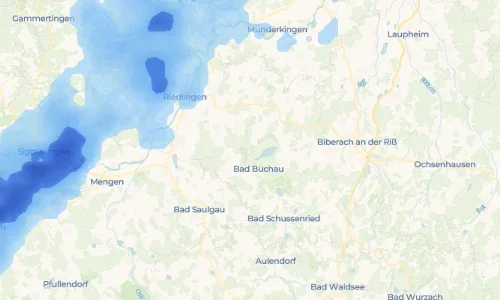Regenradar Vorschaubild - Aktuelle Niederschläge in Moosburg und Umgebung