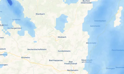 Regenradar Vorschaubild - Aktuelle Niederschläge in Mosbach und Umgebung