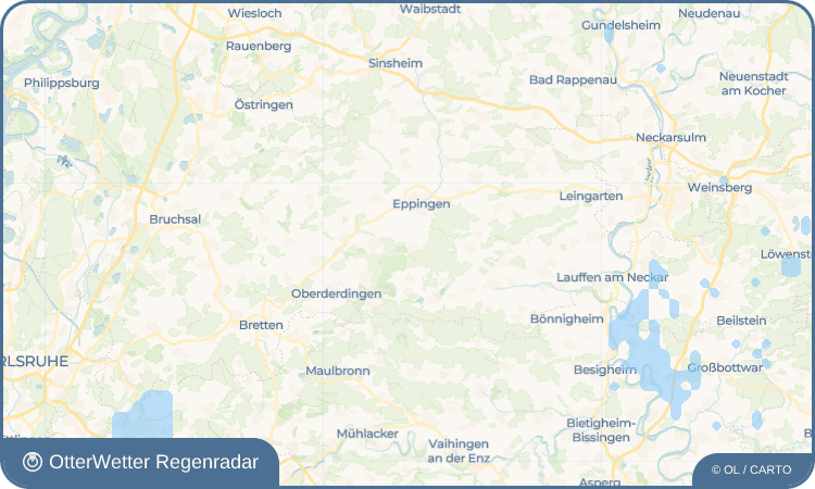 OtterWetter Regenradar-Widget Mühlbach