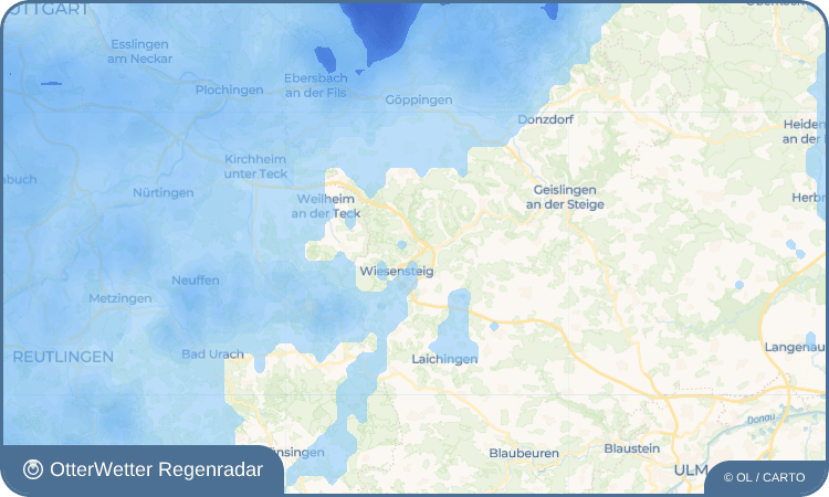 Widget-Vorschau für Mühlhausen im Täle Wetter-Widget-Vorschau mit Vorhersagedaten für Mühlhausen im Täle