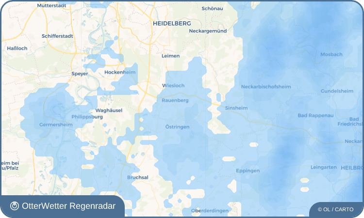 OtterWetter Regenradar-Widget Mühlhausen