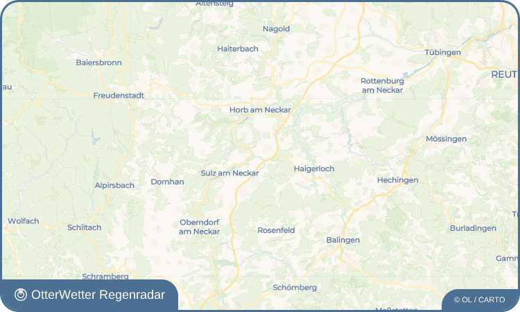 OtterWetter Regenradar-Widget Mühlheim