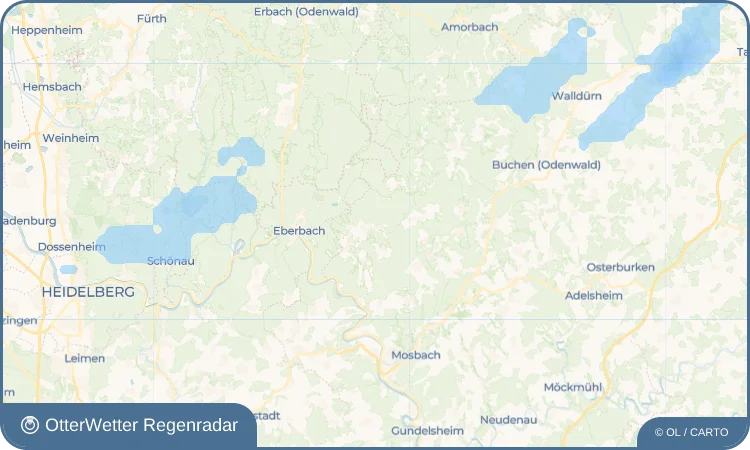 Wetter-Widget-Vorschau mit Vorhersagedaten für Mülben