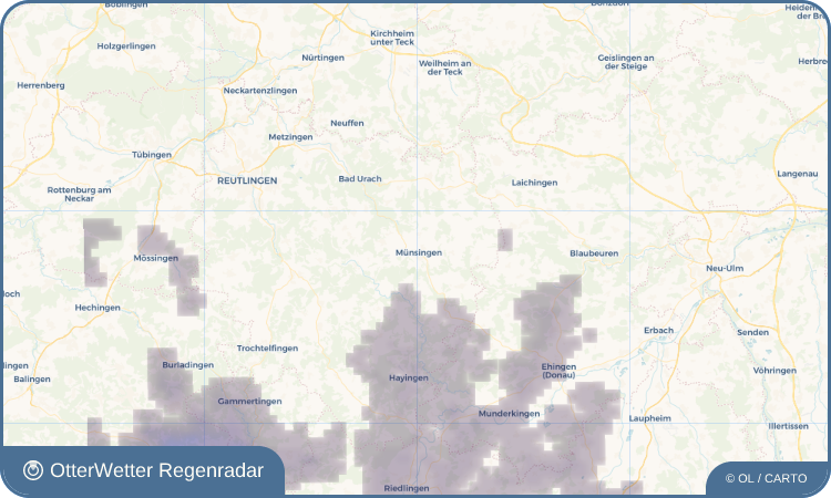 Wetter-Widget-Vorschau mit Vorhersagedaten für Münsingen
