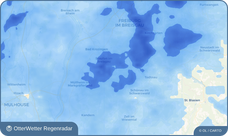 OtterWetter Regenradar-Widget Münstertal