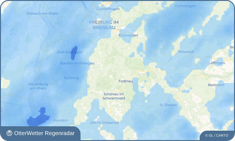 OtterWetter Regenradar-Widget Muggenbrunn