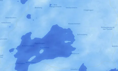 Regenradar Vorschaubild - Aktuelle Niederschläge in Mulfingen und Umgebung