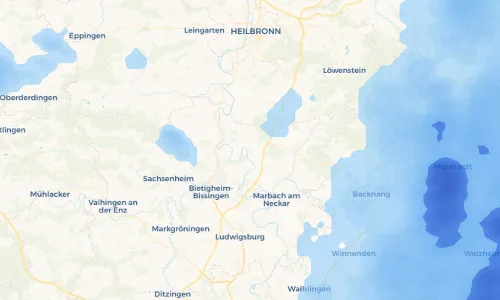Regenradar Vorschaubild - Aktuelle Niederschläge in Mundelsheim und Umgebung