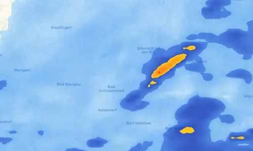 Regenradar Vorschaubild - Aktuelle Niederschläge in Muttensweiler und Umgebung
