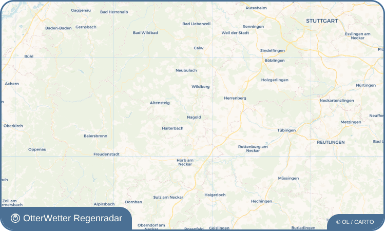 Wetter-Widget-Vorschau mit Vorhersagedaten für Nagold