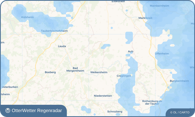 OtterWetter Regenradar-Widget Nassau