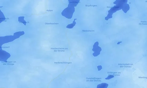 Regenradar Vorschaubild - Aktuelle Niederschläge in Nattheim und Umgebung