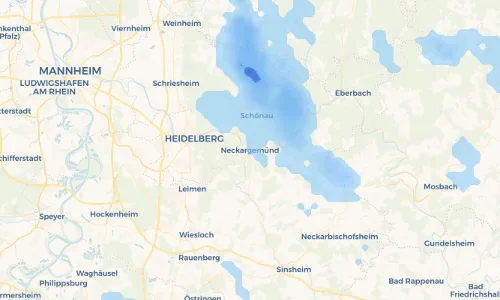 Regenradar Vorschaubild - Aktuelle Niederschläge in Neckargemünd und Umgebung