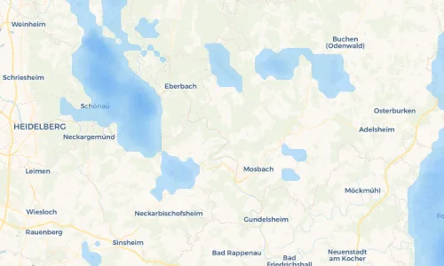 Regenradar Vorschaubild - Aktuelle Niederschläge in Neckargerach und Umgebung