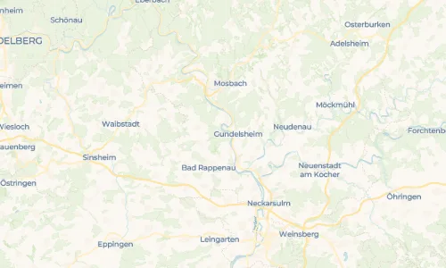 Regenradar Neckarmühlbach: aktuelle Niederschläge in Neckarmühlbach und Umgebung, Stand 27. Oktober 2026 um 14:00 Uhr