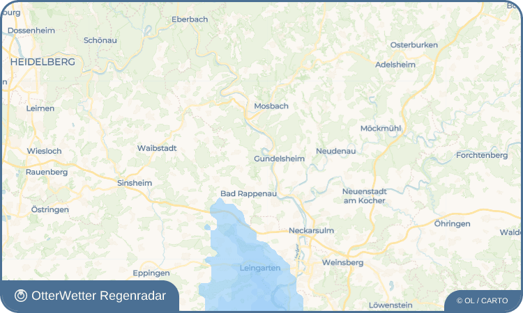 OtterWetter Regenradar-Widget Neckarmühlbach