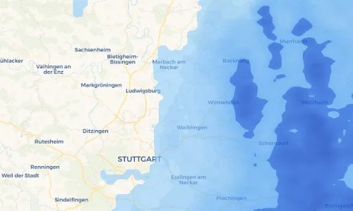 Regenradar Vorschaubild - Aktuelle Niederschläge in Neckarrems und Umgebung