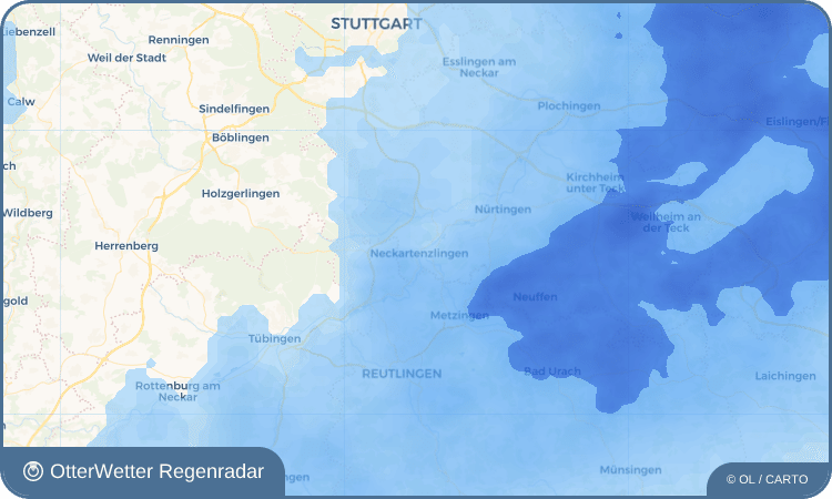 Widget-Vorschau für Neckartenzlingen Wetter-Widget-Vorschau mit Vorhersagedaten für Neckartenzlingen