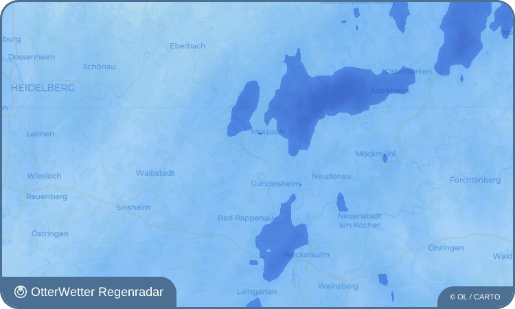 OtterWetter Regenradar-Widget Neckarzimmern