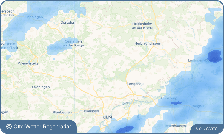 OtterWetter Regenradar-Widget Neenstetten
