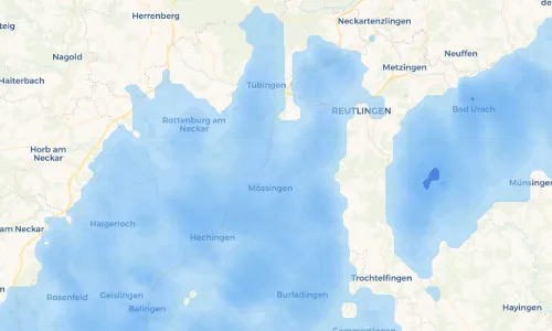 Regenradar Vorschaubild - Aktuelle Niederschläge in Nehren und Umgebung