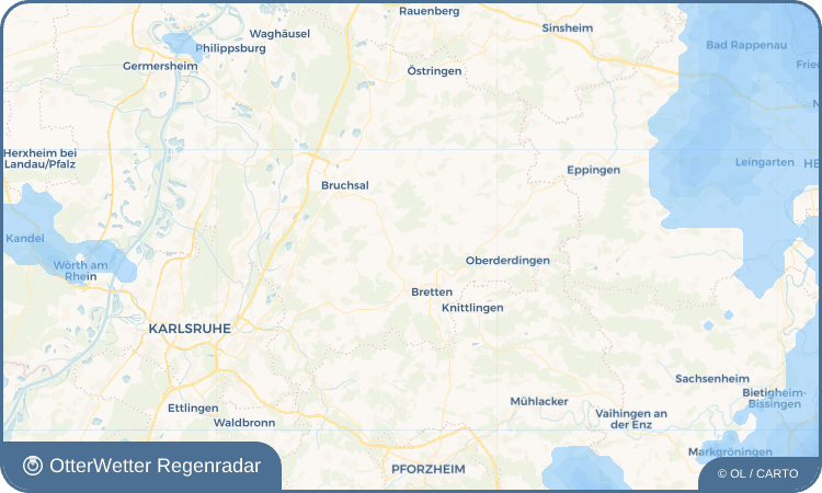 OtterWetter Regenradar-Widget Neibsheim